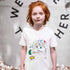 Infographics T-shirt with Printed Village for Kids