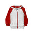 White and Red hoody 100% Cotton