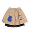 MAGIC MENDING PRELOVED Beige Cotton Skirt with Submarine, 6 years