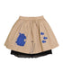 MAGIC MENDING PRELOVED Beige Cotton Skirt with Submarine, 6 years