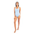 Santorini - Crisscross Swimsuit - Baby Blue Ocean Spray