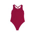 Santorini Crisscross Swimsuit Red Coral