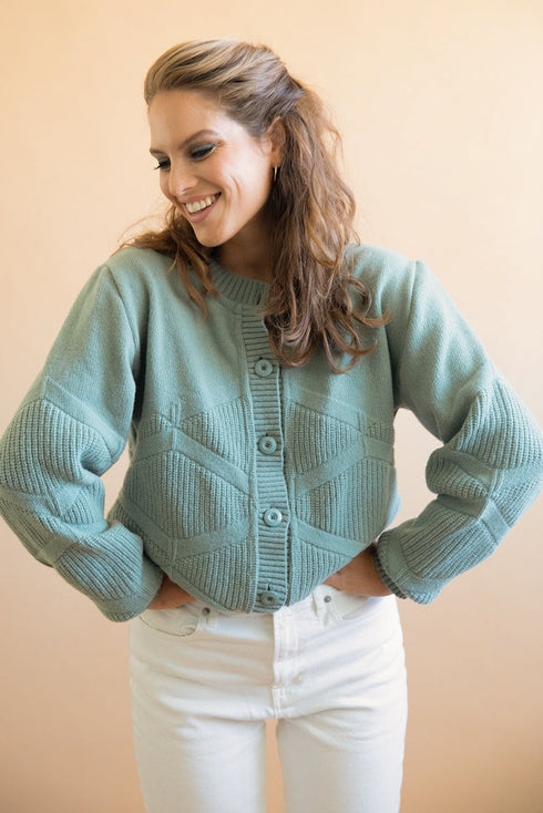Gilet Tanaisie vert menthe