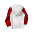 White and Red hoody 100% Cotton