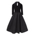 Black Dress with Trail