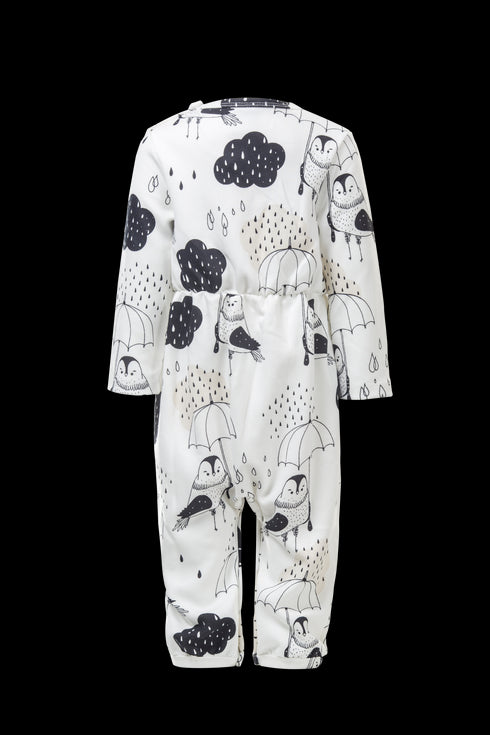 Bird with Umbrella Onesie Organic Cotton