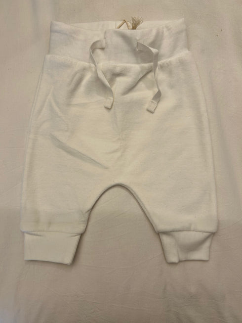 White 100% Cotton Tracksuit Bottoms