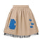 Kids Beige Cotton Skirt with Submarine