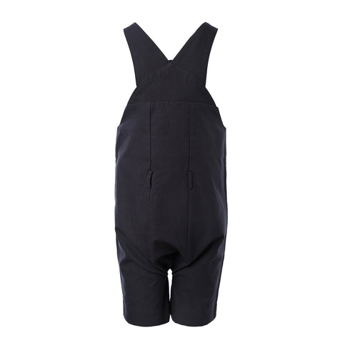Kids' Cotton Farmer Dungaree in Black