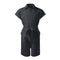 Boys and Girls Black Cotton Jumpsuit