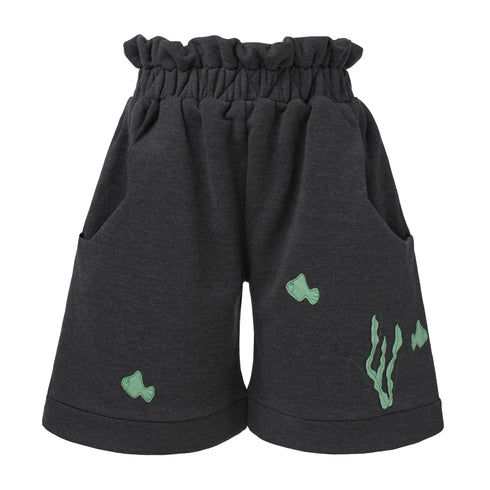 Culottes Shorts with Marine Application