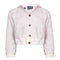Boys and Girls Hooded Off White Jacket
