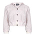 Boys and Girls Hooded Off White Jacket