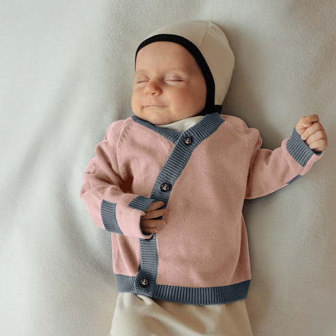 Organic Cotton Knitted Newborn Baby 3-pieces Set