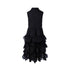 Girls Black Shirt Dress with Ruffles