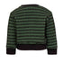 Black and green pied de poule Baby Sweatshirt with Dragon Appliqué