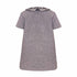 Grey Cotton Fleece Baby Dress