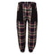 Kids Pants in Bordeaux and Green Tartan