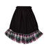 Black Skirt with Tartan Detail in Red & Green