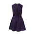 Purple Summer Dress with Pleats