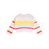 Knitted Baby Sweater in Pastel Stripes