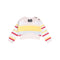 Knitted Baby Sweater in Pastel Stripes