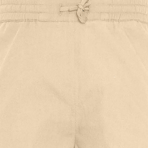 Beige Cotton Pants