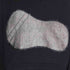 Black Cotton Hoodie with Appliqué