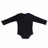 Black Baby Onesie with Velvet Detail