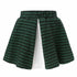 Mini Circle Skirt In Green and White