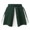 Mini Circle Skirt In Green and White