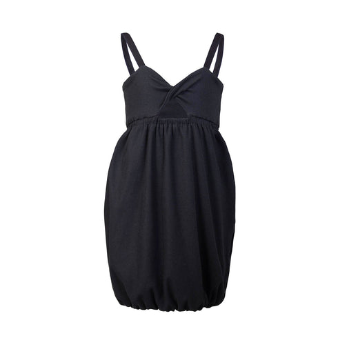 Girls' Black Dress with Straps