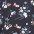 Black Jersey Baby Sweatshirt with Floral Print