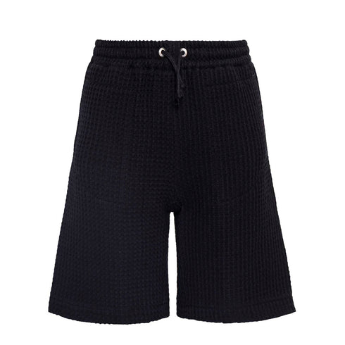 Boys and Girls Black Bermuda Shorts