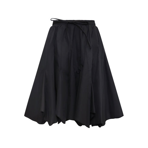 Zero Waste Black Flare Skirt