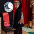 Black Knitted Kids Hoodie with Orangutan