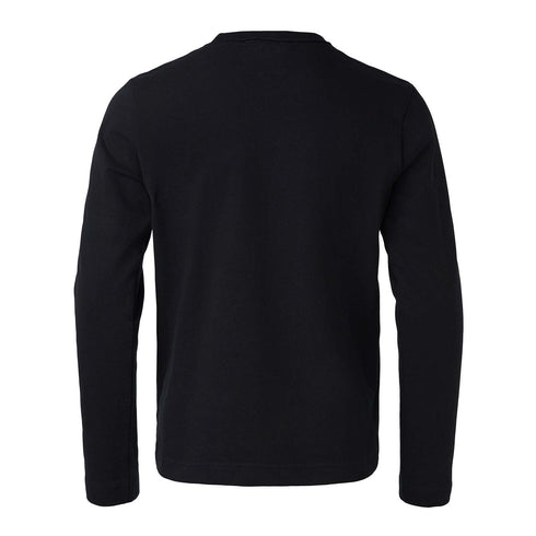 Kids Black Longsleeve Top with Panda Application
