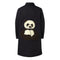 Girls Black Shirt Dress with Panda Embroidery