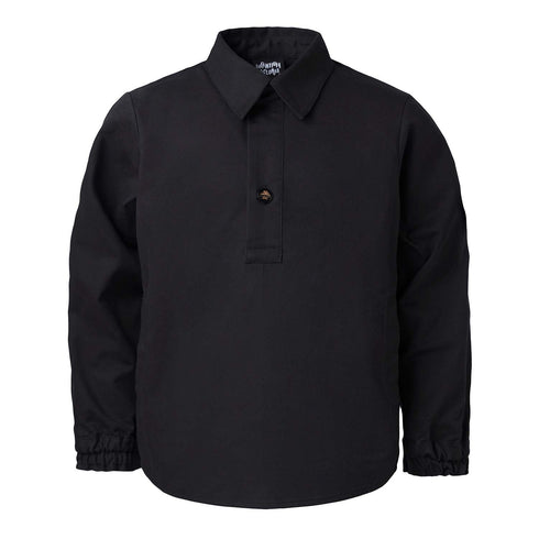 Kids Black Tunic with Panda Embroidery