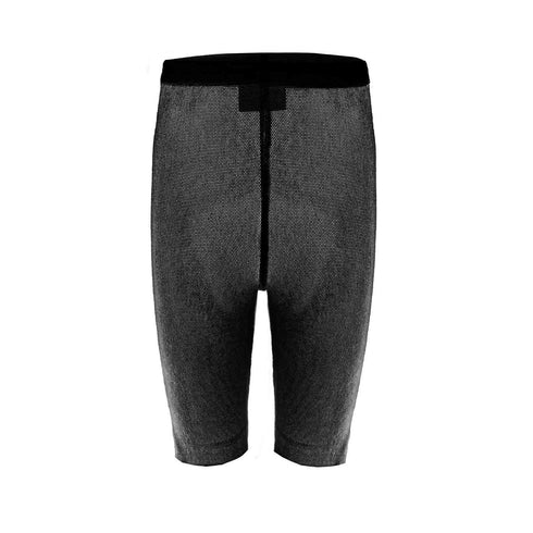 Kids' Sheer Jersey Shorts in Black Tulle