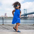 Blue Trapeze Dress