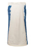 Artisanal T-Shirt Dress Naturally Dyed Indigo with Hand Block Print