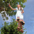 Blue Knitted Spring Dress for Girls