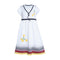 Blue Knitted Spring Dress for Girls