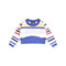 Knitted Baby Sweater in Bright Stripes