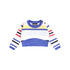 Knitted Baby Sweater in Bright Stripes
