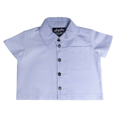 Blue Sateen Baby Shirt
