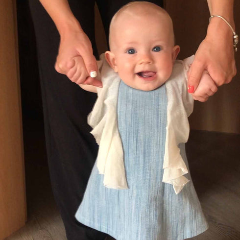 Elegant Blue Baby Dress