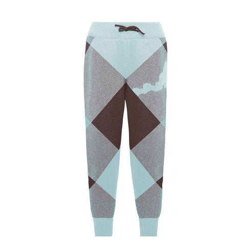 Kids Chestnut and Mint Knit Pants