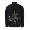 PRELOVED Black Bomber Jacket with Floral Emproidery, 1 year